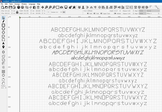 SingleLineFont