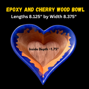 Epoxy and Cherry Bowl